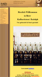 Mobile Screenshot of kaffeeroesterei-rudolph.de